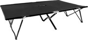 vidaXL Espreguiçadeira/cama dobrável para 2 pessoas aço preto