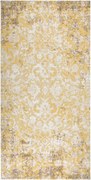 vidaXL Tapete de exterior tecelagem lisa 100x200 cm amarelo