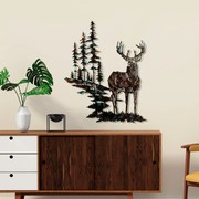 Acessório Decorativo de Parede Deer – Multicolor – 65 x 79 cm