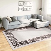 vidaXL Tapete lavável antiderrapante 190x300 cm bege-claro