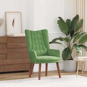 Poltrona Relaxante Velvet Verde Claro
