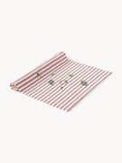 Corredor de mesa às riscas com motivos bordados Melony