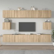 vidaXL Conjunto móveis de TV 6 pcs madeira processada carvalho sonoma