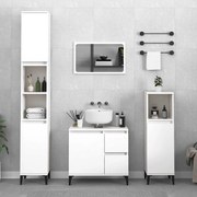 vidaXL Armário de casa de banho 65x33x60cm derivados de madeira branco