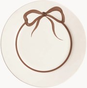 Prato de jantar pintado à mão Bow