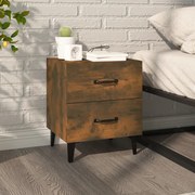 vidaXL Mesa de cabeceira 40x35x47,5 cm cor carvalho fumado