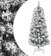 vidaXL Árvore de Natal artificial articulada c/ flocos de neve 120 cm
