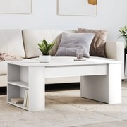 vidaXL Mesa de centro 102x55x42 cm derivados de madeira branco