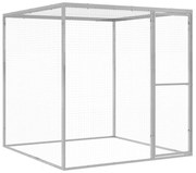 Jaula para gatos 1,5x1,5x1,5 m aço galvanizado