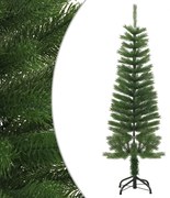 vidaXL Árvore de Natal artificial fina com suporte PE 120 cm