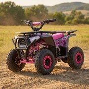 MINI MOTO 4 PARA CRIANÇAS electrica BULL 1000W Rosa