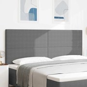 Cabeceira vidaXL Design Simples Cinza Claro 200 cm Tecido Corduroy