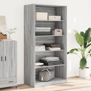 vidaXL Roupeiro 100x50x200 cm derivados de madeira cinzento sonoma