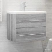 vidaXL Móvel p/ lavatório 60x38,5x48 cm derivados madeira cinza sonoma