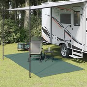 vidaXL Tapete para Barraca Verde 300 x 200 cm Poliéster