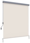 Toldo vertical SONGMICS 2,5 x 1,8 m (C x L) para pátio e sacada com estrutura, proteção externa contra sol e vento, tela de privacidade, bege GSA185M01