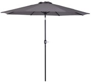 Chapéu de Sol de Jardim Ø295x250cm com Manivela Chapéu de Sol Exterior