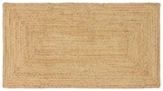 vidaXL Tapete de Área Bege 80 x 150 cm Juta