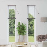 vidaXL Persiana de Janela com cortinas Outros Manual Prata 40 x 220 cm Alumínio