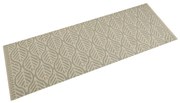 vidaXL Tapete de cozinha lavável 60x180 cm veludo padrão folhas