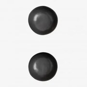 Pack De 2 Taças Em Grés Belvere Preto & Ø17 Cm - Sklum