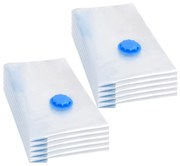 vidaXL Sacos para arrumação de roupas a vácuo 60x40 cm 10 pcs