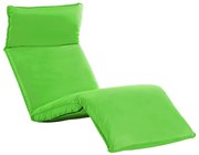 vidaXL Espreguiçadeira dobrável tecido oxford verde