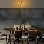 Chandelier Likma – Ouro – 41x16x25 cm