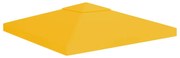 vidaXL Cobertura de gazebo com 2 camadas 310 g/m² 3x3 m amarelo