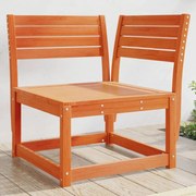 vidaXL Sofá de canto p/ jardim 73x73x78 cm pinho maciço castanho-mel