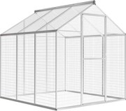 vidaXL Aviário de exterior em alumínio 183x178x194 cm