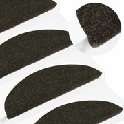 vidaXL Tapetes de escada adesivos 30 pcs 56x17x3 cm antracite