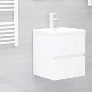 vidaXL Armário de lavatório 41x38,5x45 cm derivados de madeira branco