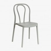 Cadeira De Jantar Empilhável Em Polipropileno Mizzi Verde Cáqui - Sklum