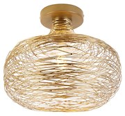 Candeeiro de teto design dourado - Sarella Design