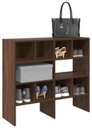 vidaXL Sapateiras 2 pcs empilháveis 89,5x30x40 cm carvalho castanho