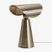 Candeeiro De Mesa ↑35 Cm Em Ferro Conby Cinza Cromado - Sklum