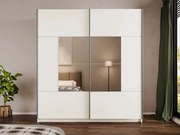 Roupeiro Honolulu 273, Caxemira, 215x200x65cm, 169 kg, Portas para roupeiro: Deslizante, Número de prateleiras: 4, Número de prateleiras: 4