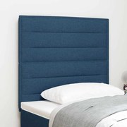 vidaXL Cabeceira Design de Linhas Azul 80 cm Tecido