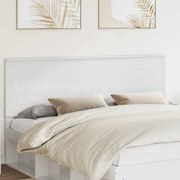 vidaXL Cabeceira Branco Brilhante 200 cm Madeira processada