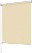 vidaXL Estore de rolo para exterior 300x230 cm creme
