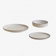 Conjunto De Louça De 12 Peças Em Grés Ronilena Branco Gardenia - Azul Ken - Sklum