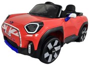 Carro elétrico para crianças MINI ACEMAN 12V 2.4G, Rodas de borracha, assento em pele sintética Vermelho