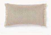 Capa de almofada em linho com franjas Luana