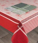 Toalhas de mesa anti nódoas 100% algodão - Dandelion 2024 Fateba: Verde 1 Toalha de mesa 150x300 cm