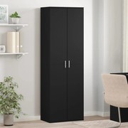 vidaXL Aparador alto 60x35x180 cm derivados de madeira preto