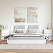 vidaXL Mesas de cabeceira 2 pcs 40x35x62,5 cm derivados madeira branco