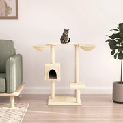 vidaXL Árvore para gatos c/ postes arranhadores 82 cm cor creme