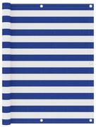 Tela de varanda 120x600 cm tecido Oxford branco e azul