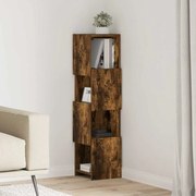 vidaXL Armário de canto Carvalho Defumado 25,5x25x102cm